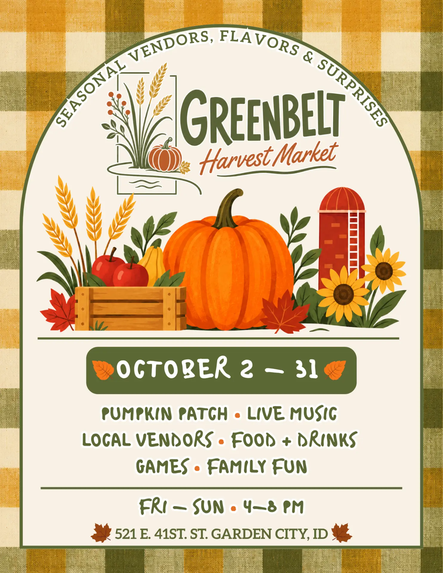 Greenbelt Harvest Market & Pumpkin Patch – October 2026 — event image